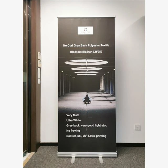 Lay Flat Polyester Display Banner Fabric